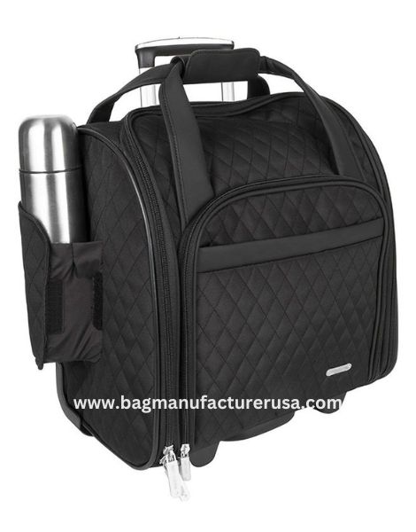 Black Wheeled Travel Trolley Bag Manufacturer