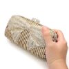 wholesale polyester crystal ladies clutches