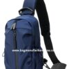 wholesale fashion soft blue leather crossbody bag manufacturer