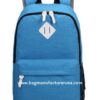 wholesale polyester blue zipper backpack bags
