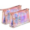 bulk waterproof holographic makeup cosmetic bag