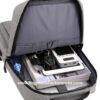 bulk grey travel safe durable backpack with USB charging port