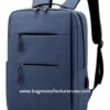 bulk blue travel safe durable backpack with USB charging port