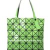 wholesale geometric pattern green tote bag manufacturer