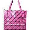 wholesale geometric pattern pink tote bag manufacturer
