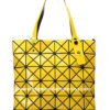wholesale geometric pattern yellow tote bag manufacturer