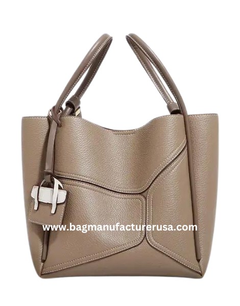wholesale luxury large capacity brown tote bag manufacturer