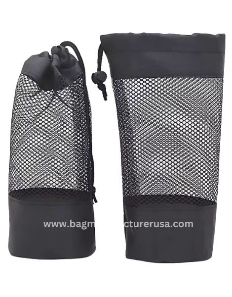 bulk black mesh yoga mat bag supplier