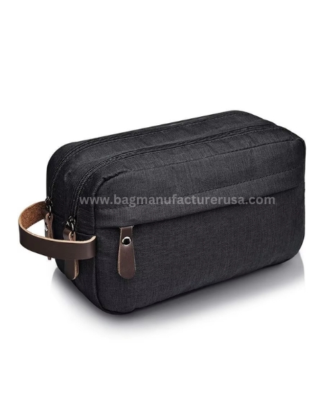 wholesale black large toiletry bag for men