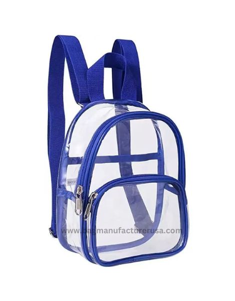 custom unisex small clear stadium backpack