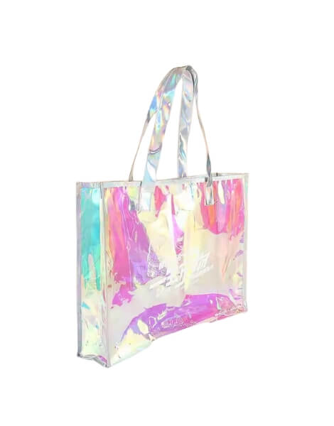 Rainbow Color Reusable Pvc Shopping Bag Manufacturer wholesale rainbow color reusable pvc shopping bag