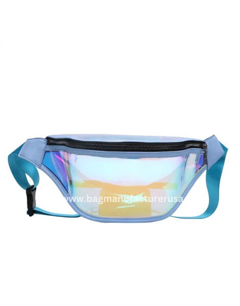bulk women's transparent belt waist bag with sling