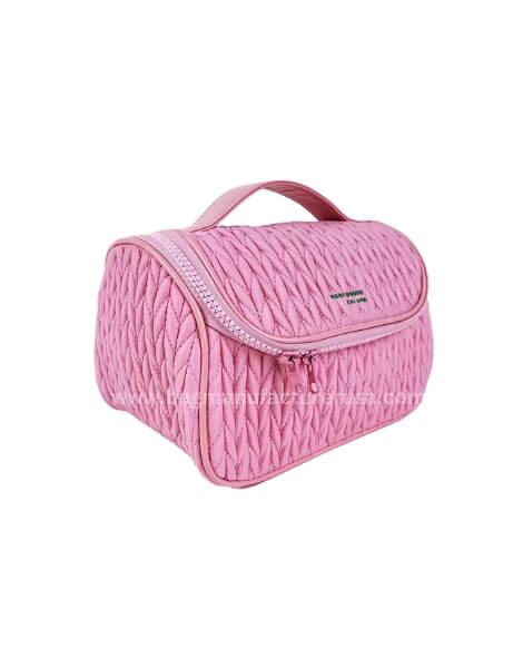 wholesale aesthetic quilted designer makeup bag