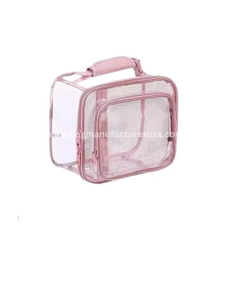 wholesale clear square transparent lunch bag