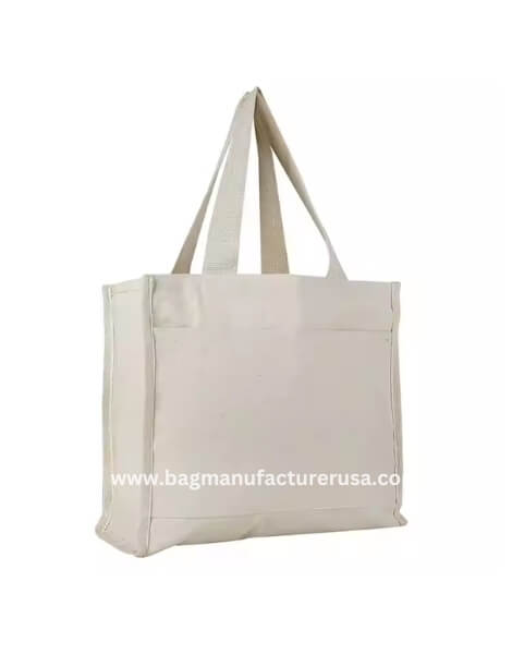 wholesale eco-friendly cotton white tote bag