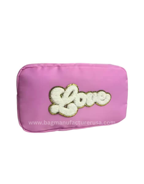 wholesale monogrammed nylon makeup bag