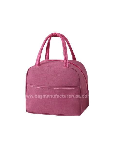 wholesale pink insulated lunch bag