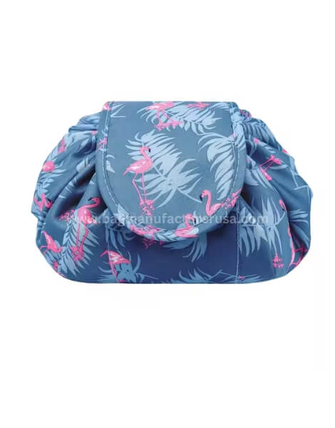 wholesale portable drawstring makeup bag