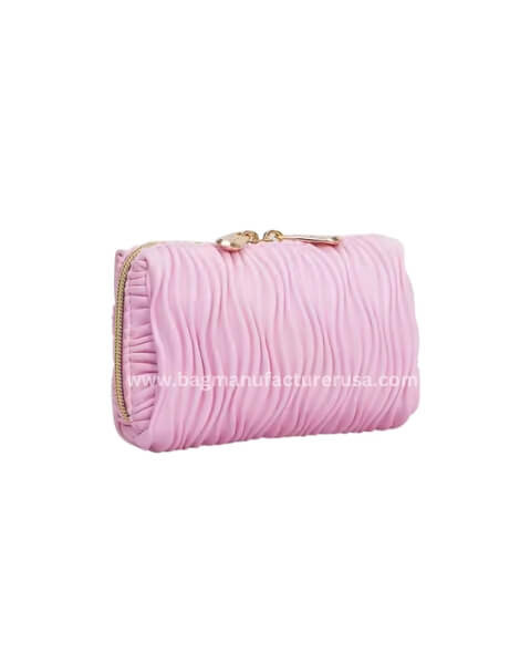 wholesale pu leather cute pink makeup bag
