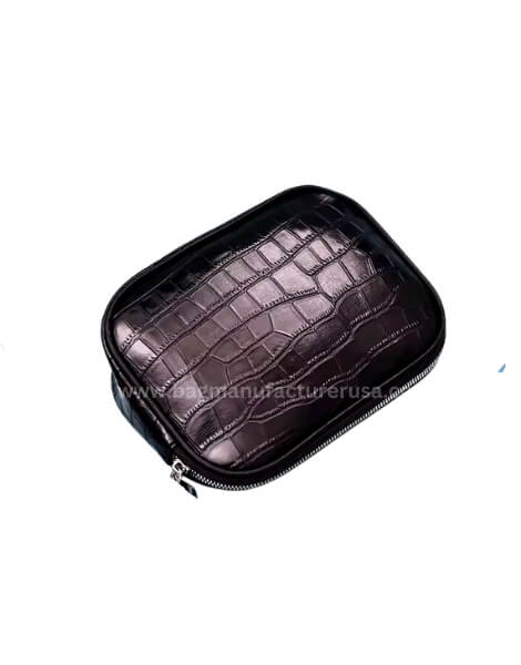 wholesale pu leather personalized makeup bag