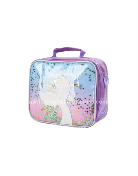 wholesale purple cute lunch bag for girls