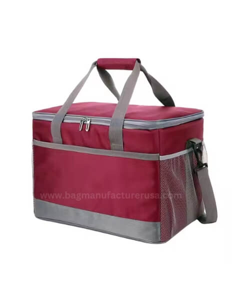 wholesale waterproof large red lunch bag