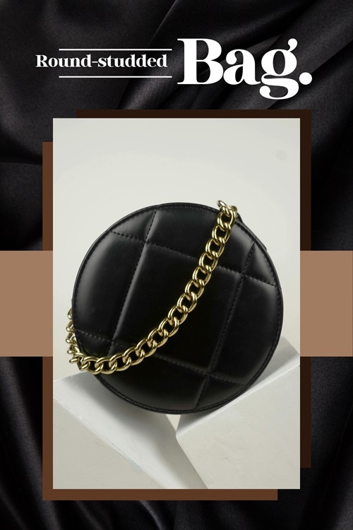 round studded bags