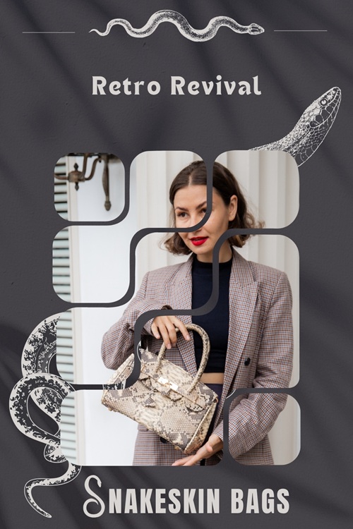 Retro Snakeskin Bags