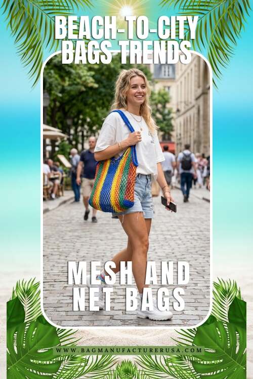 Mesh and Net Bags for Beach Vibe Versatile Bags for Beach and Everyday Use