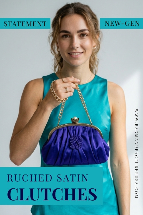 Ruched Satin Clutches Clutch Bag Assortment Ideas for Brands