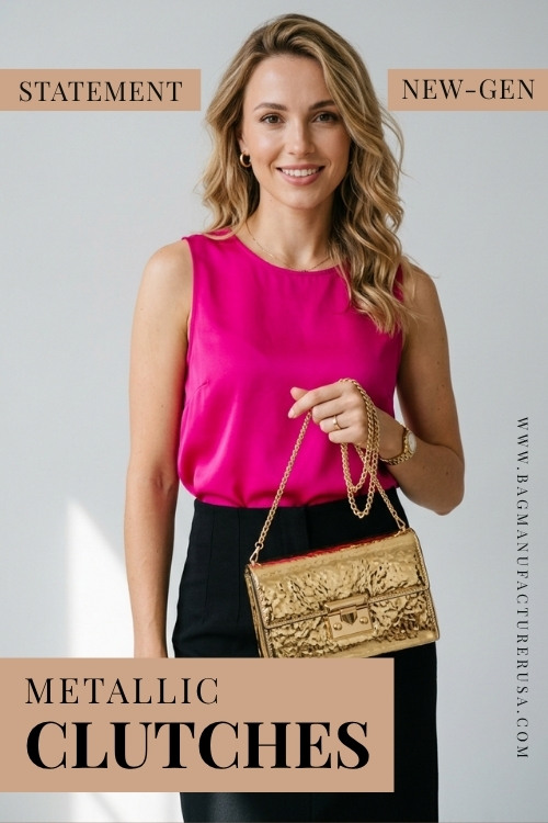 Metallic Clutches New Clutch Styles for Fashion Retailers